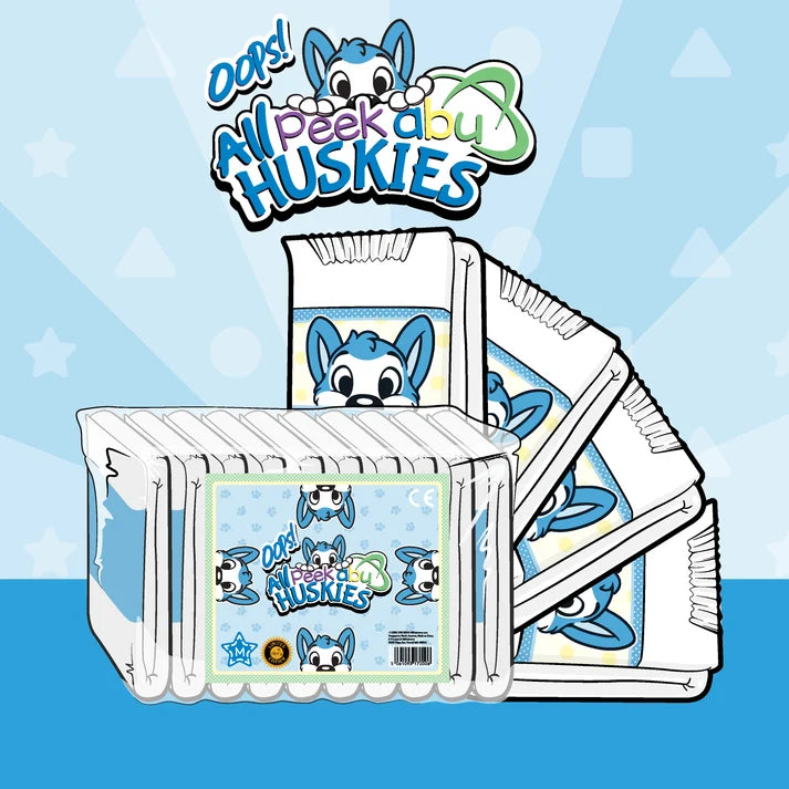 Oops All Huskies | Cubierta plástico, 4 cintas
