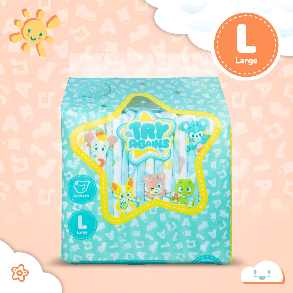 TryAgains | Cubierta de tela, 4 cintas velcro