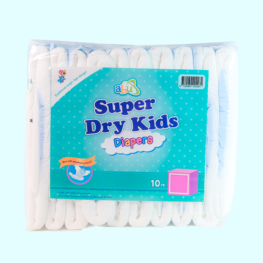 Super Dry Kids | Cubierta plástico, 2 cintas